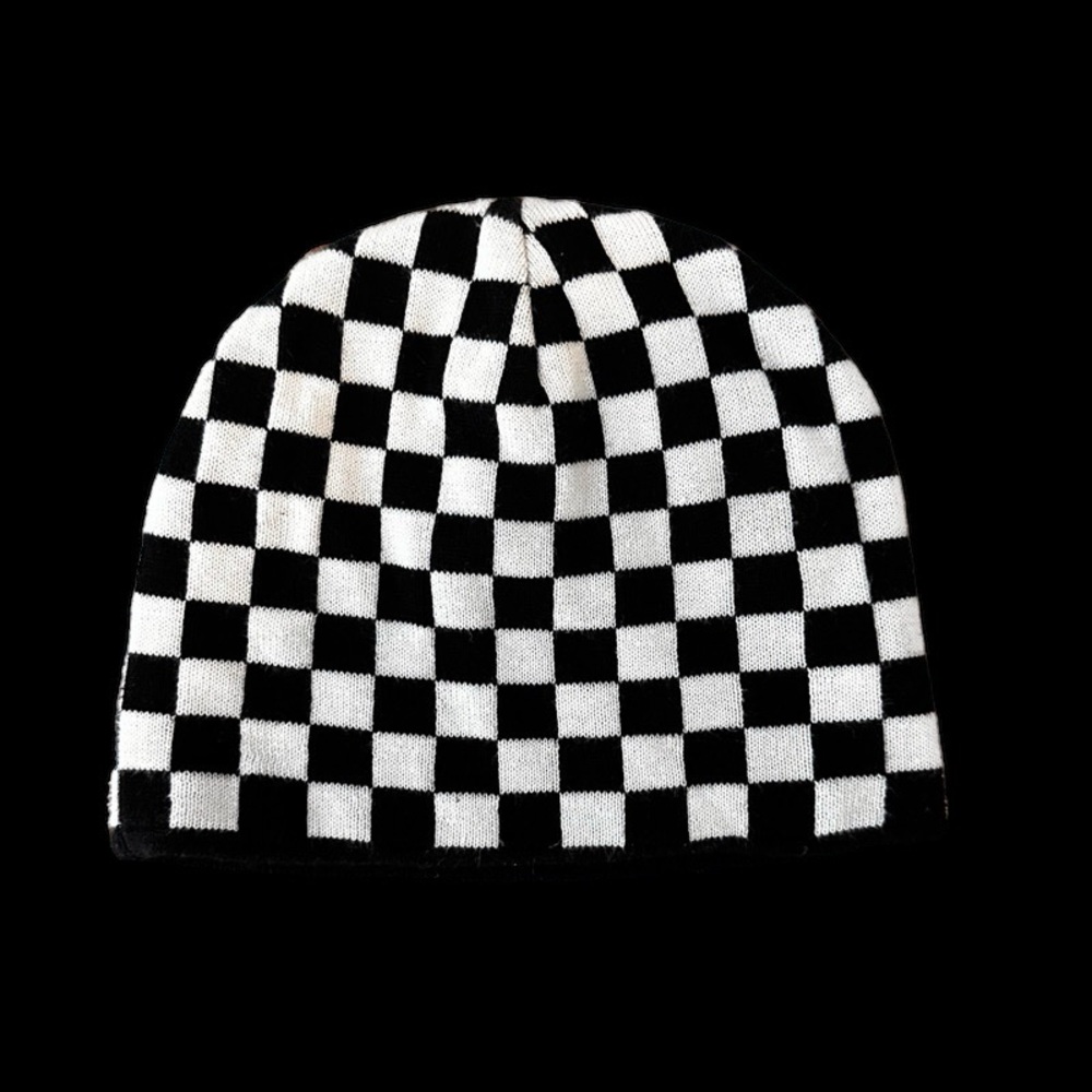 Concept One Checkered Beanie. OSFM